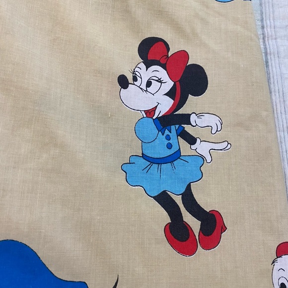 Vintage Fashion Manor Pennys Disney Donald Duck Mickey Minnie Daisy fitted sheet - Picture 8 of 15